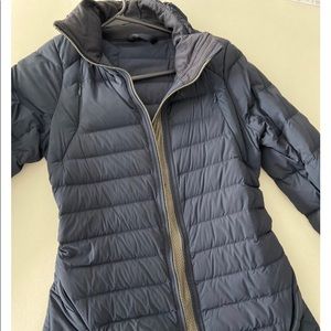 Navy blue Lululemon winter coat